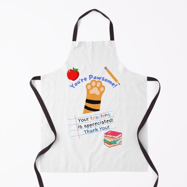 Item preview, Teacher Appreciation You're Pawsome Orange Tiger Cat Paw designed and sold by MYCatStuff.