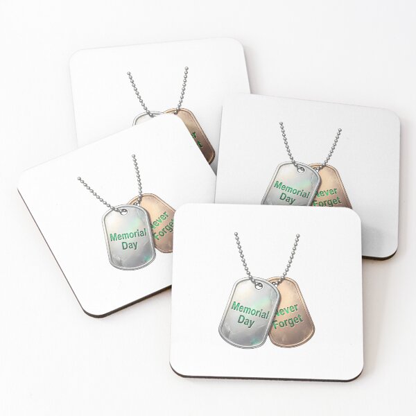 Item preview, Two military dog tags say Never Forget. designed and sold by Creative88Art.