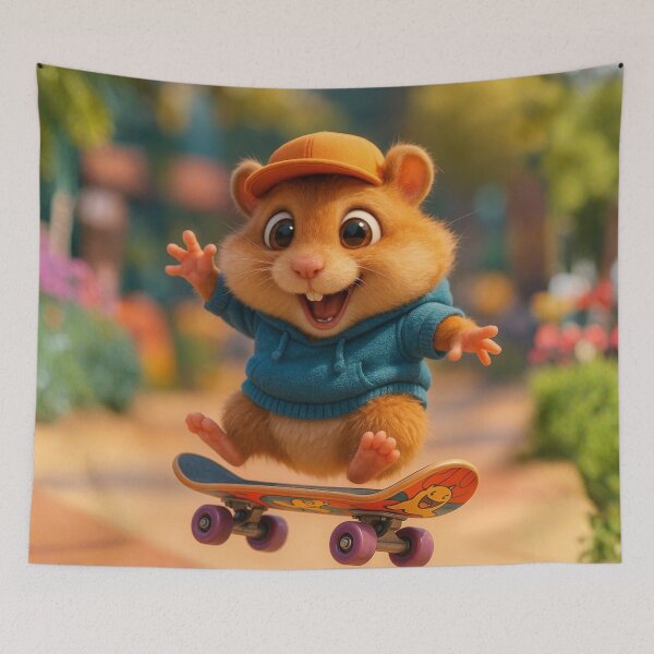 Item preview, Skater Teddy Bear Hamster designed and sold by Sillytoe.