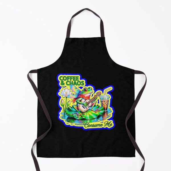 Item preview, Coffee And Chaos Consume Me Frog designed and sold by WoodburyLake.