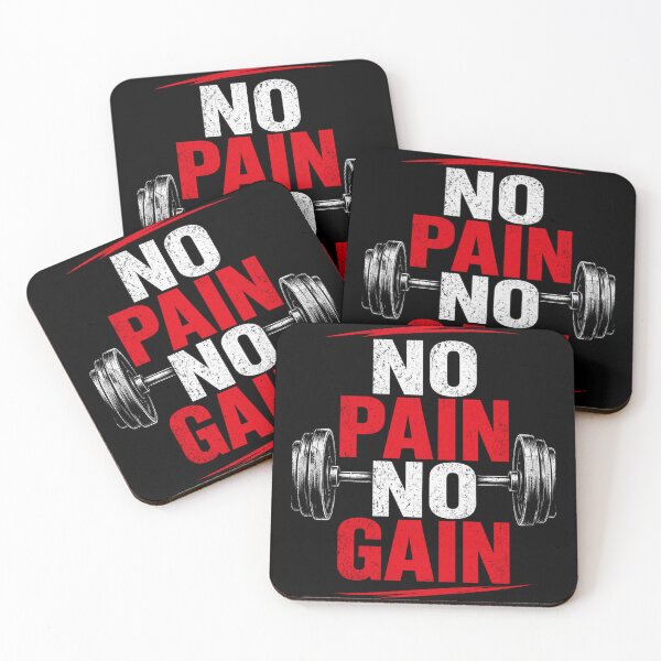 Item preview, No Pain No Gain Barbell Workout Design designed and sold by Kupeliemre.