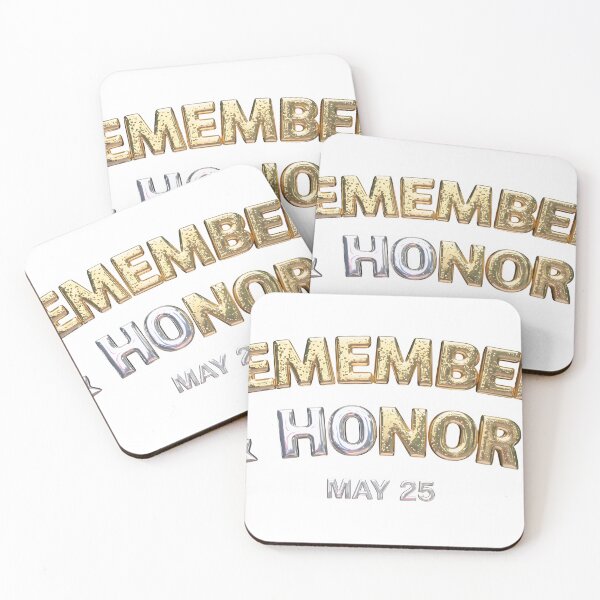 Item preview, Golden text Remember & Honor with flags. designed and sold by Creative88Art.