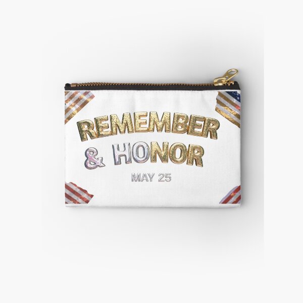 Item preview, Golden text Remember & Honor with flags. designed and sold by Creative88Art.