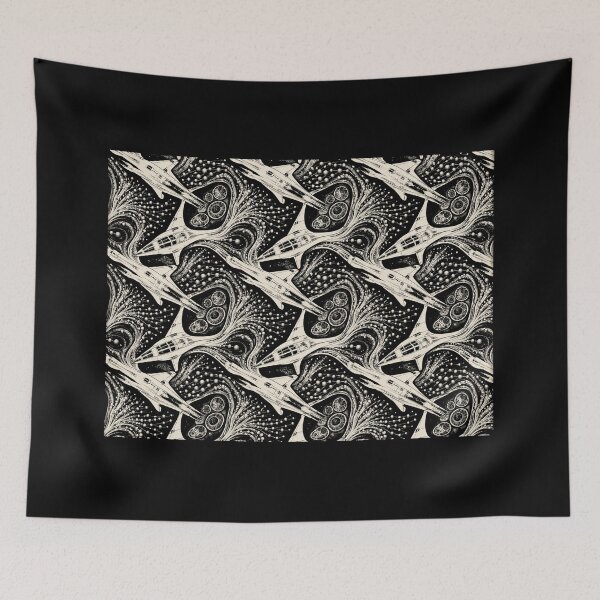 Item preview, Astrophage Hail Mary Tessellation designed and sold by hesjustken.