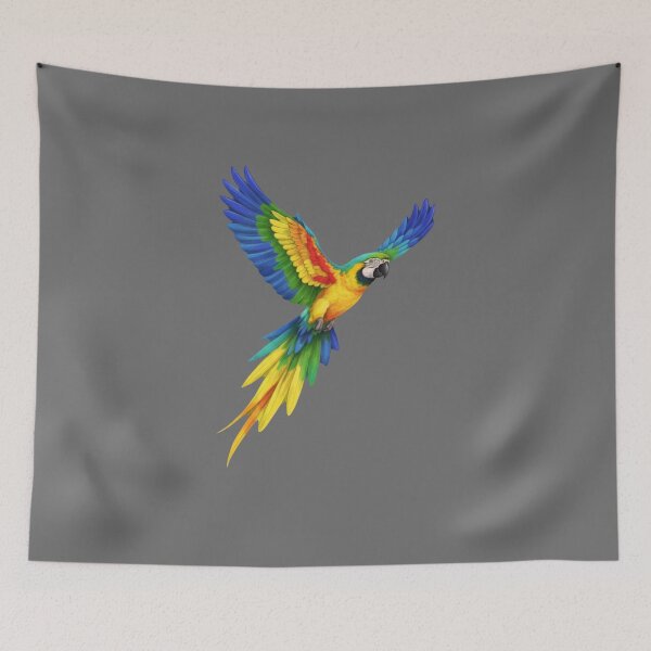 Item preview, Vibrant Rainbow Parrot – Exotic Colorful Bird designed and sold by MixArtStudio77.