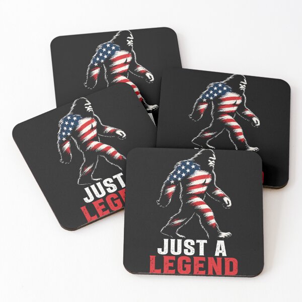 Item preview, Just A Legend Bigfoot USA, Patriotic Sasquatch, American Flag, Cryptid Meme, Independence Vibe designed and sold by VibeOffline Studio.