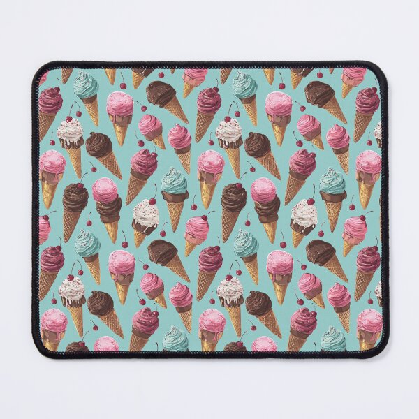 Item preview, Sweet Ice Cream Cone Pattern Summer Dessert designed and sold by NicolasGlowArt.