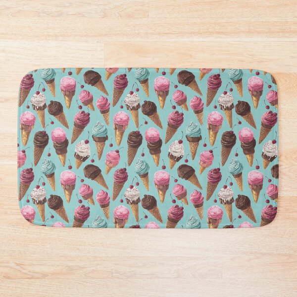 Item preview, Sweet Ice Cream Cone Pattern Summer Dessert designed and sold by NicolasGlowArt.