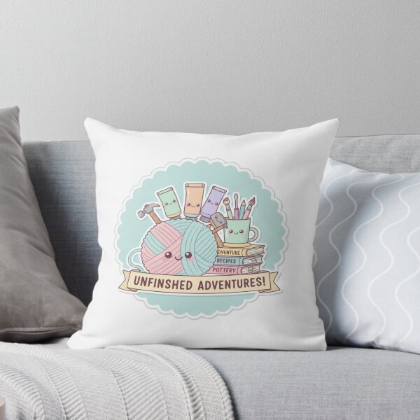 Item preview, Serial Hobbyist Badge Art - Unfinished Adventures Crafting Gift - Kawaii Hobby Collector designed and sold by JLMWorks.