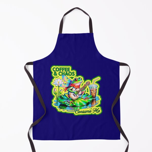 Item preview, Coffee And Chaos Consume Me Frog designed and sold by WoodburyLake.