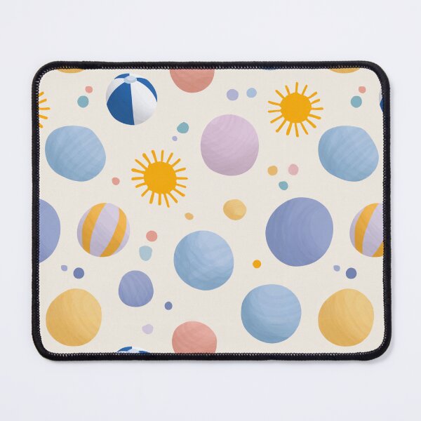Item preview, Retro Summer Beach Ball Pattern | Pastel Sun and Sand Aesthetic | Groovy Summer Sun Pattern | Cute Beach Day Illustration | Sunny Vacation Vibes Pattern | Happy Summer Days Illustration designed and sold by VivaFy.