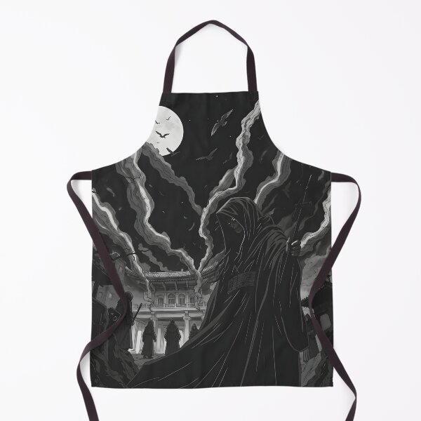 Item preview, Grim Reaper Cult Under Full Moon Black And White designed and sold by D6rkT3chDemon.