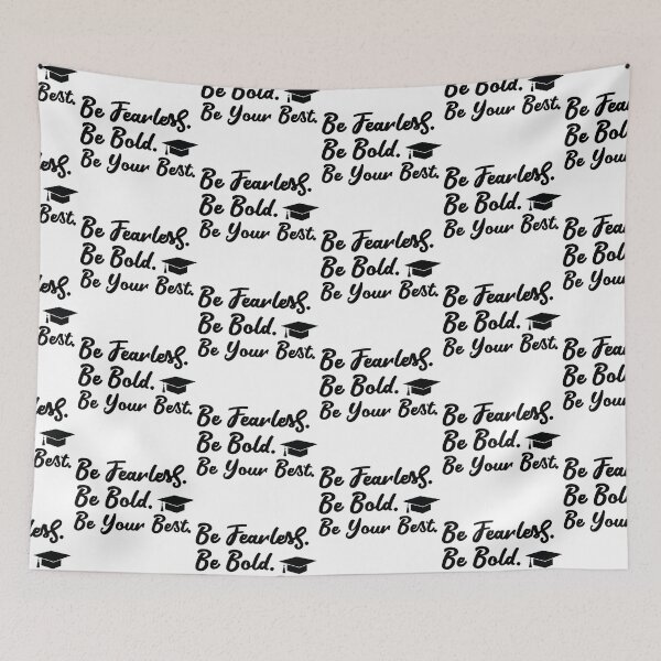 Item preview, Be Fearless Bold Best - Inspirational Graduation Day Motivational Gift designed and sold by FuzionRaptor.