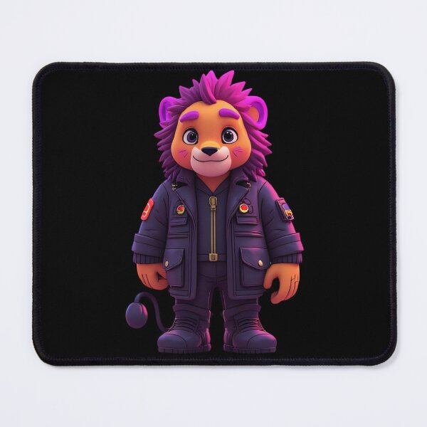 Item preview, lion with cyberpunk style clothing. designed and sold by geekmania48.