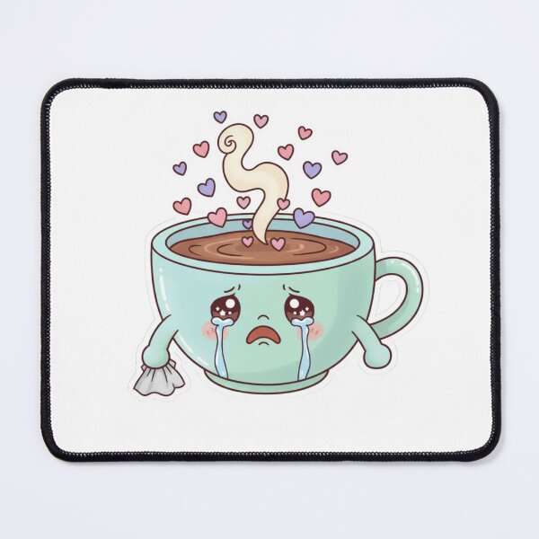 Item preview, Crying Coffee Cup Art - I Brew My Feelings - Kawaii Emotional Support Coffee designed and sold by JLMWorks.