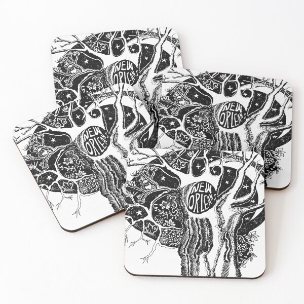 Item preview, New Orleans Tree in the Moonlight designed and sold by hogelstick.