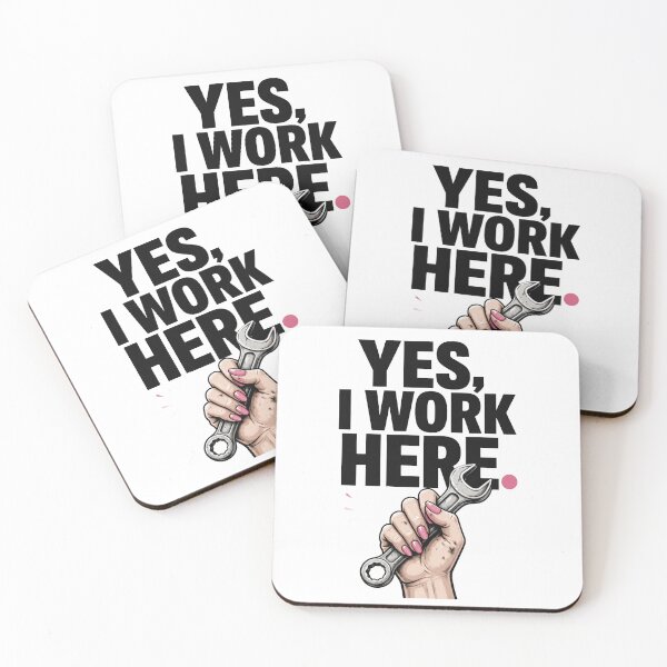 Item preview, Yes I Work Here Women Mechanic designed and sold by PINK FREE.