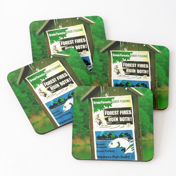 Item preview, U.S. Forest Service, Sign, Forest Fires Ruin Green Forests and Good Fishing designed and sold by AMacGPhilly.