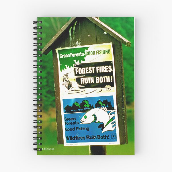 Item preview, U.S. Forest Service, Sign, Forest Fires Ruin Green Forests and Good Fishing designed and sold by AMacGPhilly.