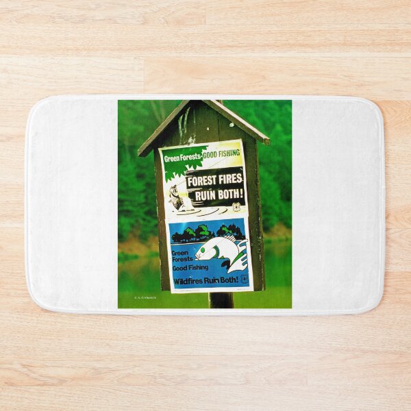 Item preview, U.S. Forest Service, Sign, Forest Fires Ruin Green Forests and Good Fishing designed and sold by AMacGPhilly.