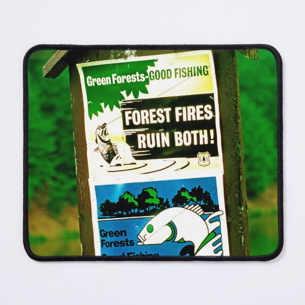Item preview, U.S. Forest Service, Sign, Forest Fires Ruin Green Forests and Good Fishing designed and sold by AMacGPhilly.