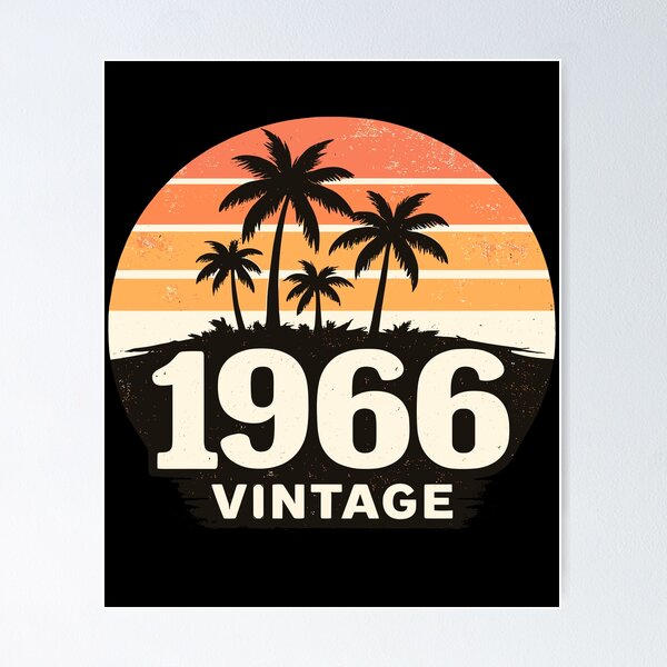 Item preview, 1966 Vintage Birthday Palm Trees Sunset designed and sold by Svenniibee.