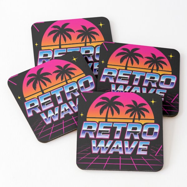 Item preview, Synthwave Neon Sunset with Palm Trees designed and sold by deershop23.