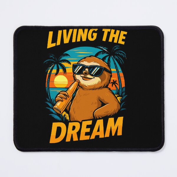 Item preview, Living The Dream Sloth Sunset Chill designed and sold by Svenniibee.
