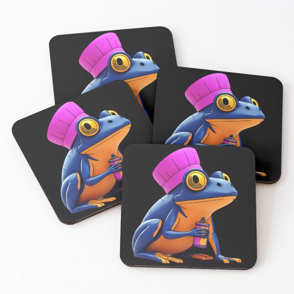 Item preview, cyberpunk style frog designed and sold by geekmania48.