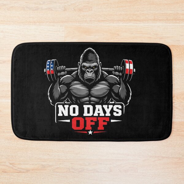 Item preview, No Days Off Gorilla Gym, Patriotic Workout Design, American Flag Fitness, Bodybuilding Motivation, Strong Gorilla designed and sold by VibeOffline Studio.