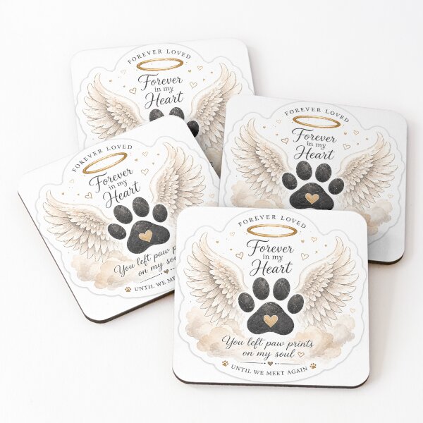 Item preview, Dog Angel Wings Paw Print  designed and sold by DrakeDogShop.