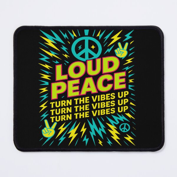 Item preview, Loud Peace Turn The Vibes Up Retro Music Festival designed and sold by Svenniibee.