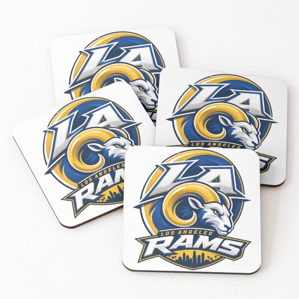 Item preview, LA Rams “Golden Charge” — High-Impact Modern Ram Crest Logo designed and sold by Nigelum.