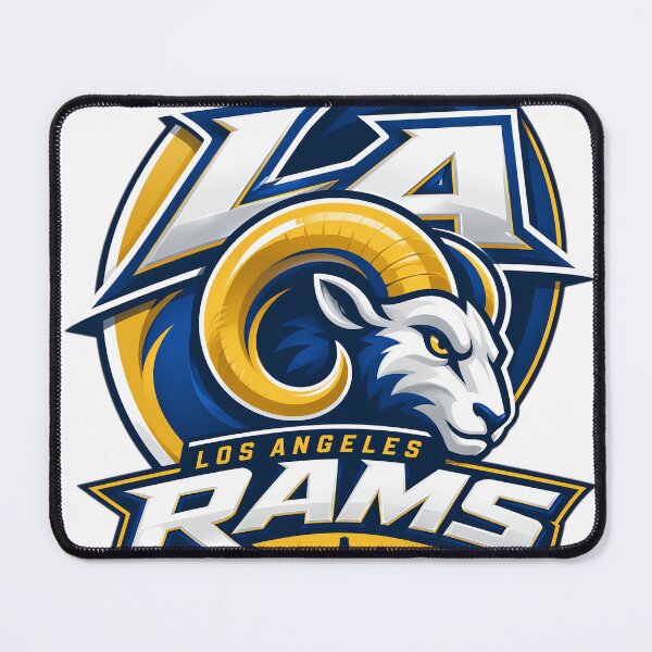 Item preview, LA Rams “Golden Charge” — High-Impact Modern Ram Crest Logo designed and sold by Nigelum.