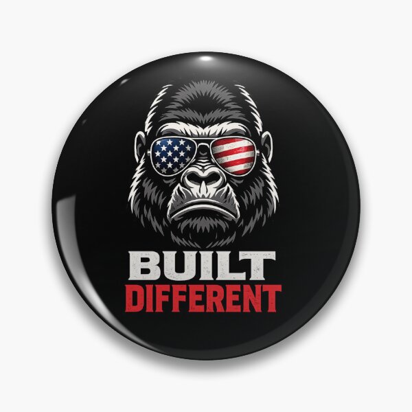 Item preview, Built Different Gorilla Gym, Patriotic Fitness Design, American Flag Sunglasses, Bodybuilding Motivation, Alpha Mindset designed and sold by VibeOffline Studio.