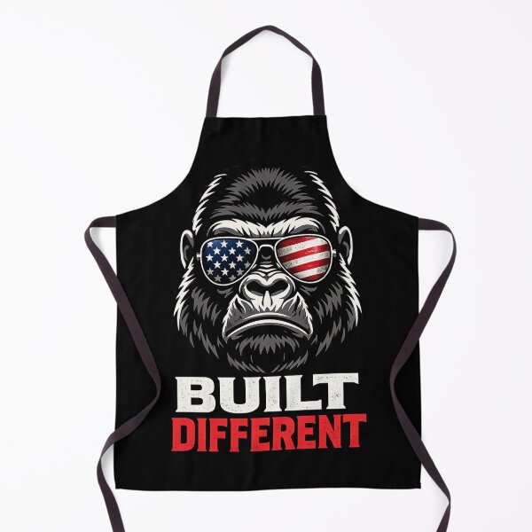 Item preview, Built Different Gorilla Gym, Patriotic Fitness Design, American Flag Sunglasses, Bodybuilding Motivation, Alpha Mindset designed and sold by VibeOffline Studio.