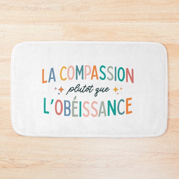 Item preview, La compassion plutôt que l’obéissance - À toutes les belles enseignantes en éducation spécialisée — design groovy designed and sold by Artsy Apparels.
