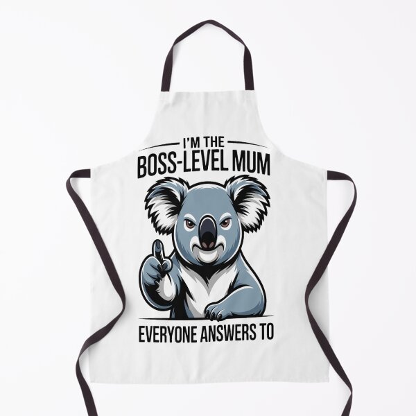 Item preview, Boss‑Level Mum Koala Portrait designed and sold by stickercuffs.