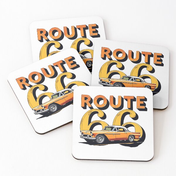 Item preview, Vintage Classic Car Route 66 designed and sold by PrintCarClub.