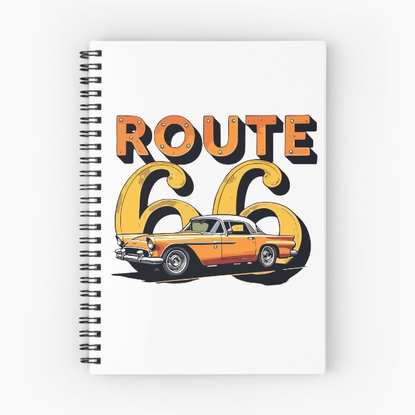 Item preview, Vintage Classic Car Route 66 designed and sold by PrintCarClub.