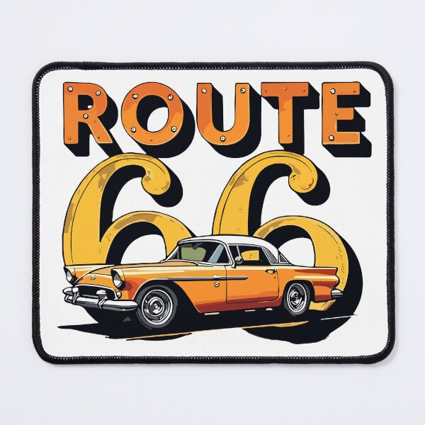Item preview, Vintage Classic Car Route 66 designed and sold by PrintCarClub.