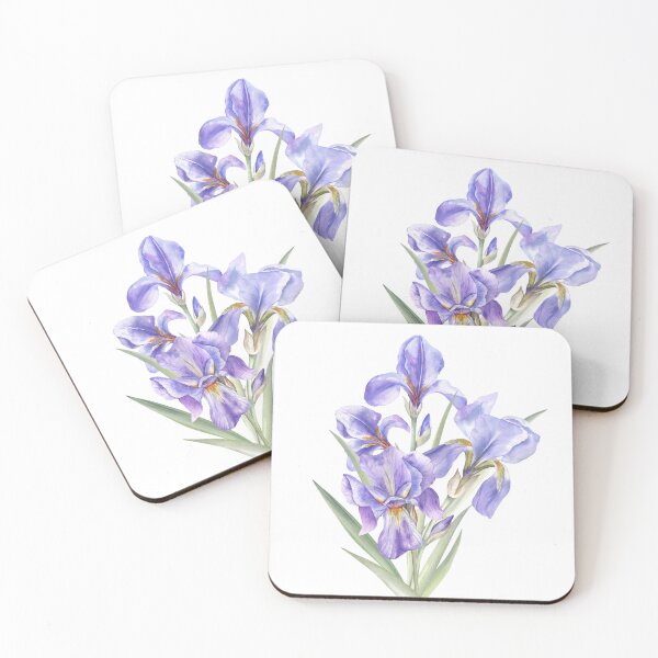 Item preview, Bouquet of Watercolor Irises designed and sold by Flowersforbear.