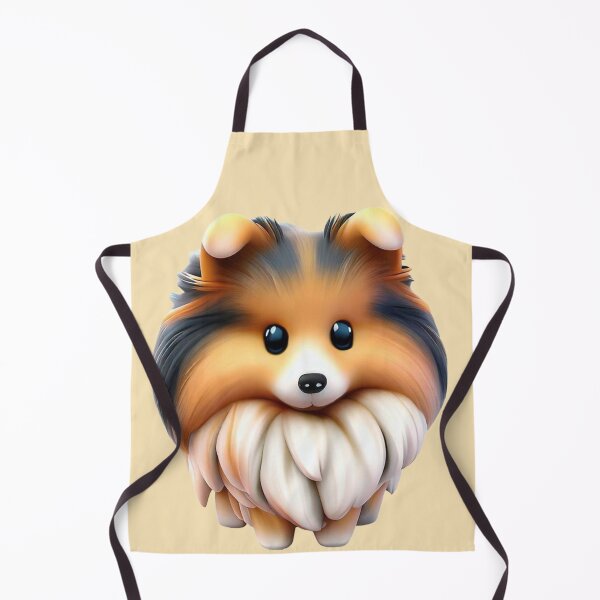 Item preview, Cute Sheltie Dog Illustration – Fluffy Herding Breed Art designed and sold by The Digital Compass.
