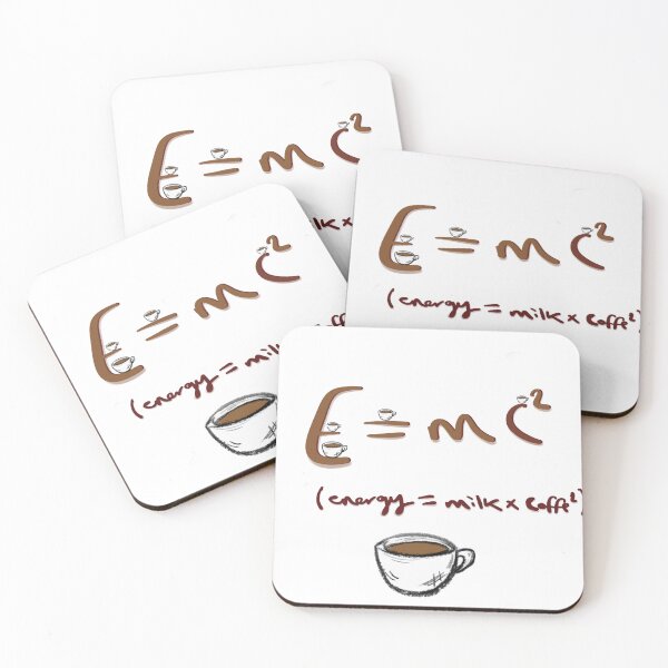 Item preview, Energy = Milk x Coffee Squared (Funny Physics) designed and sold by IO Soul Spaces.