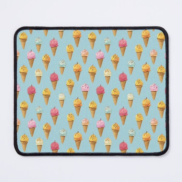 Item preview, Sweet Ice Cream Cone Summer Dessert Pattern designed and sold by NicolasGlowArt.