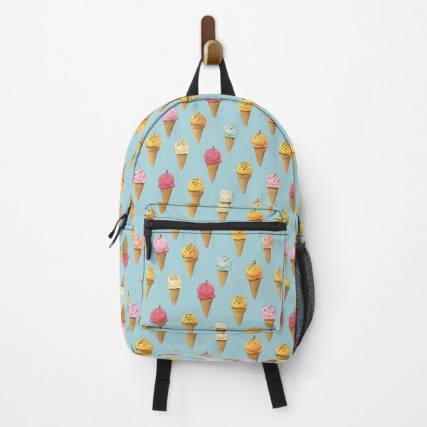 Item preview, Sweet Ice Cream Cone Summer Dessert Pattern designed and sold by NicolasGlowArt.