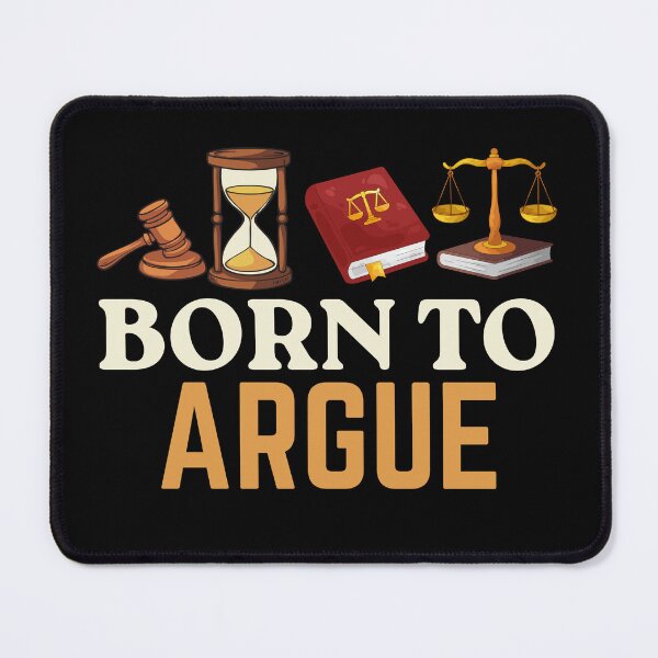 Item preview, Funny Born To Argue Lawyer Quote Hand Drawn Design designed and sold by Guess4best.