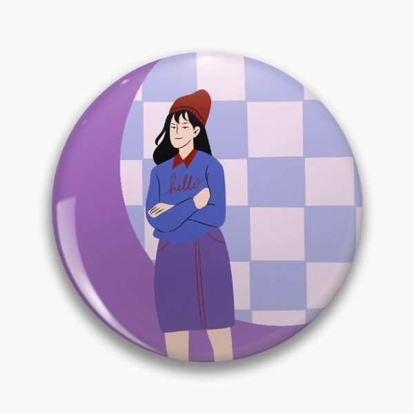 Item preview, Dreamy Moon Girl – Soft Purple Aesthetic | Wallpaper designed and sold by MyCozyVibes.