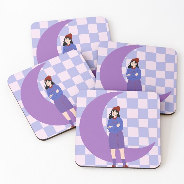 Item preview, Dreamy Moon Girl – Soft Purple Aesthetic | Wallpaper designed and sold by MyCozyVibes.