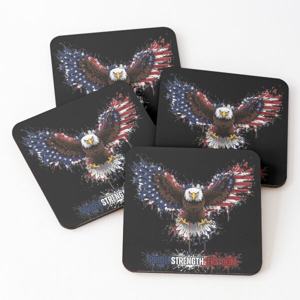 Aperçu de l'œuvre Aigle américain, Aigle patriotique, Aigle de la liberté, Jour de l'indépendance, 4 juillet créée et vendue par Artovista Vision.